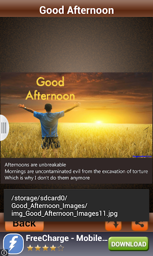 【免費娛樂App】Good Afternoon SMS With Images-APP點子