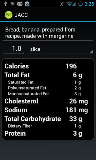 Carb Calorie Counter