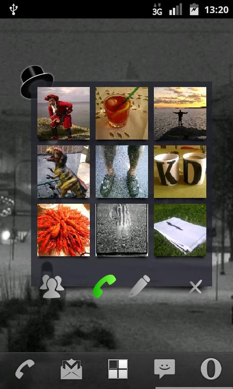 Dapper Speeddial Widget Screen 1