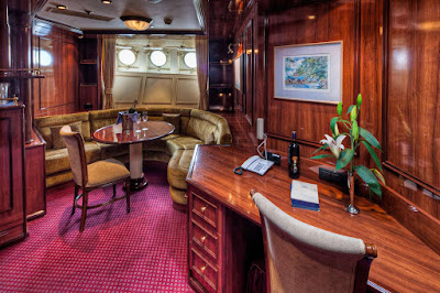 Royal Clipper's Owners Suites offers guests a spacious sitting area, king-size bed, mini-bar, full marble bathroom and more.