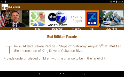 Bud Billiken Demo