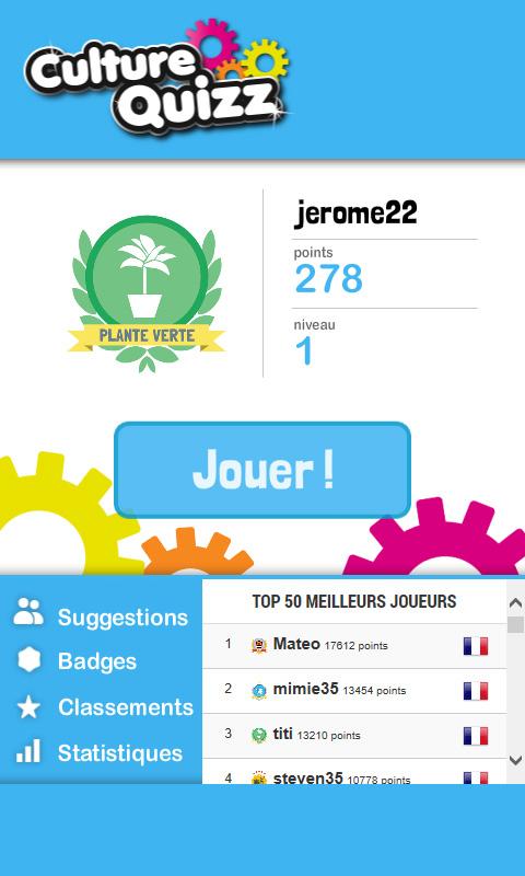 Culture Quizz Screen 1