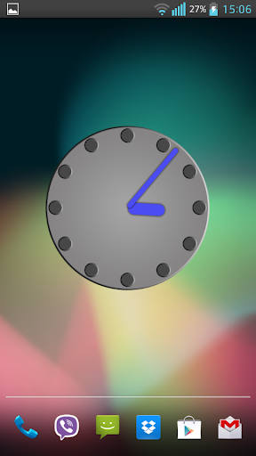 Gray Clock Widget