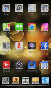 Next Launcher Theme Crystal 3D - screenshot thumbnail