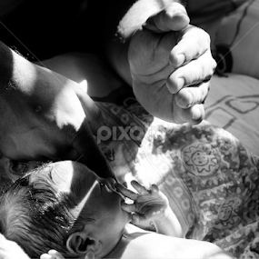 Care by Evan Ahmed - Black & White Portraits & People