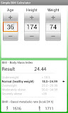 Simple BMI / BMR Calculator