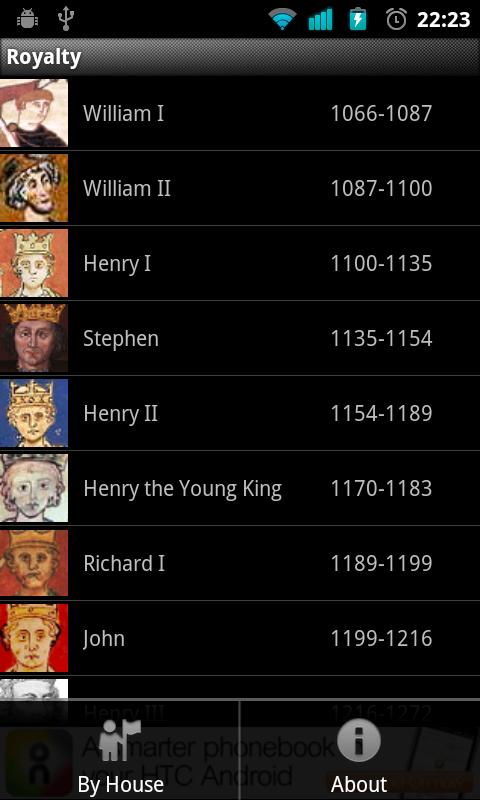 Android application Royalty screenshort