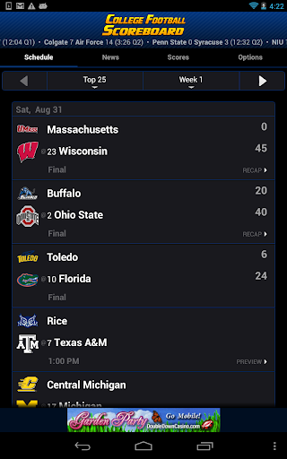 【免費運動App】College Football Scoreboard-APP點子