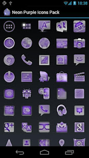Neon Purple Icons Pack -ADW GO(圖2)-速報App