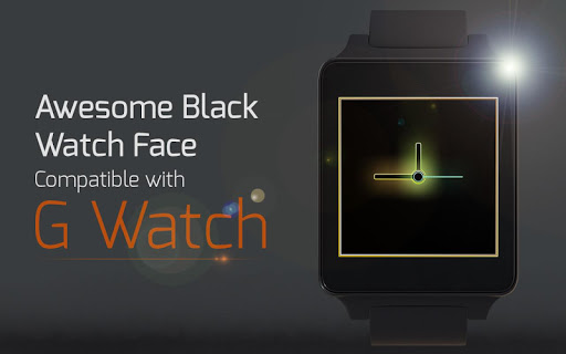 【免費個人化App】Awesome Black Watch Face-APP點子