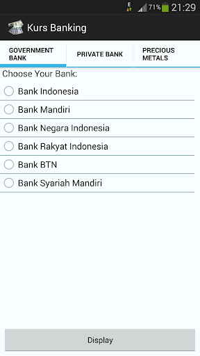 Kurs Indonesia Banking