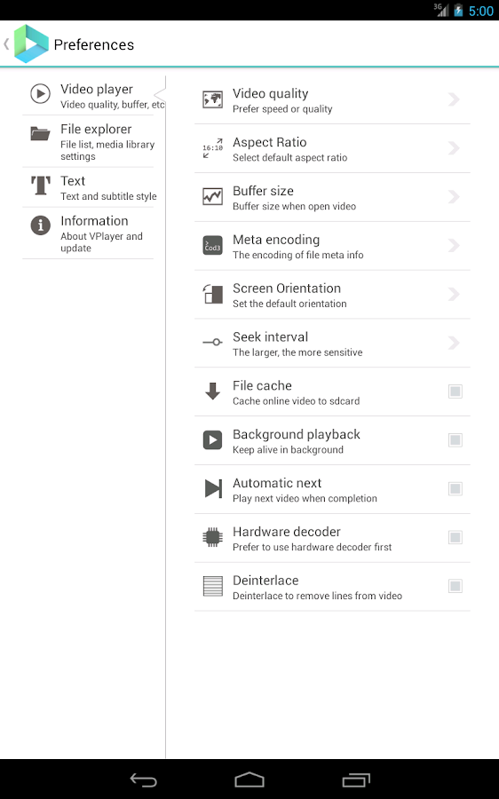 VPlayer Video Player - screenshot