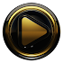 Poweramp skin Black Gold3.10 (Paid)