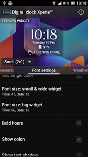 Digital Clock Widget Xperia for PC-Windows 7,8,10 and Mac apk screenshot 8