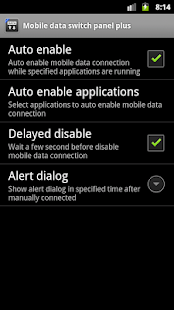 Mobile data switch panel plus Screenshots 3