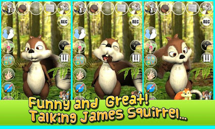 Talking James Squirrel AdFree poster 1