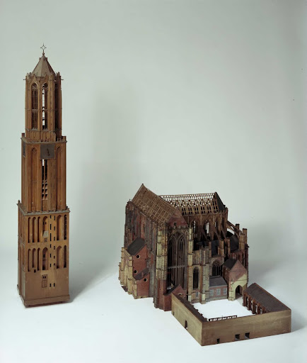 Architectural model of the Dom Tower in Utrecht