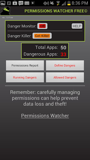 Permissions Watcher Free