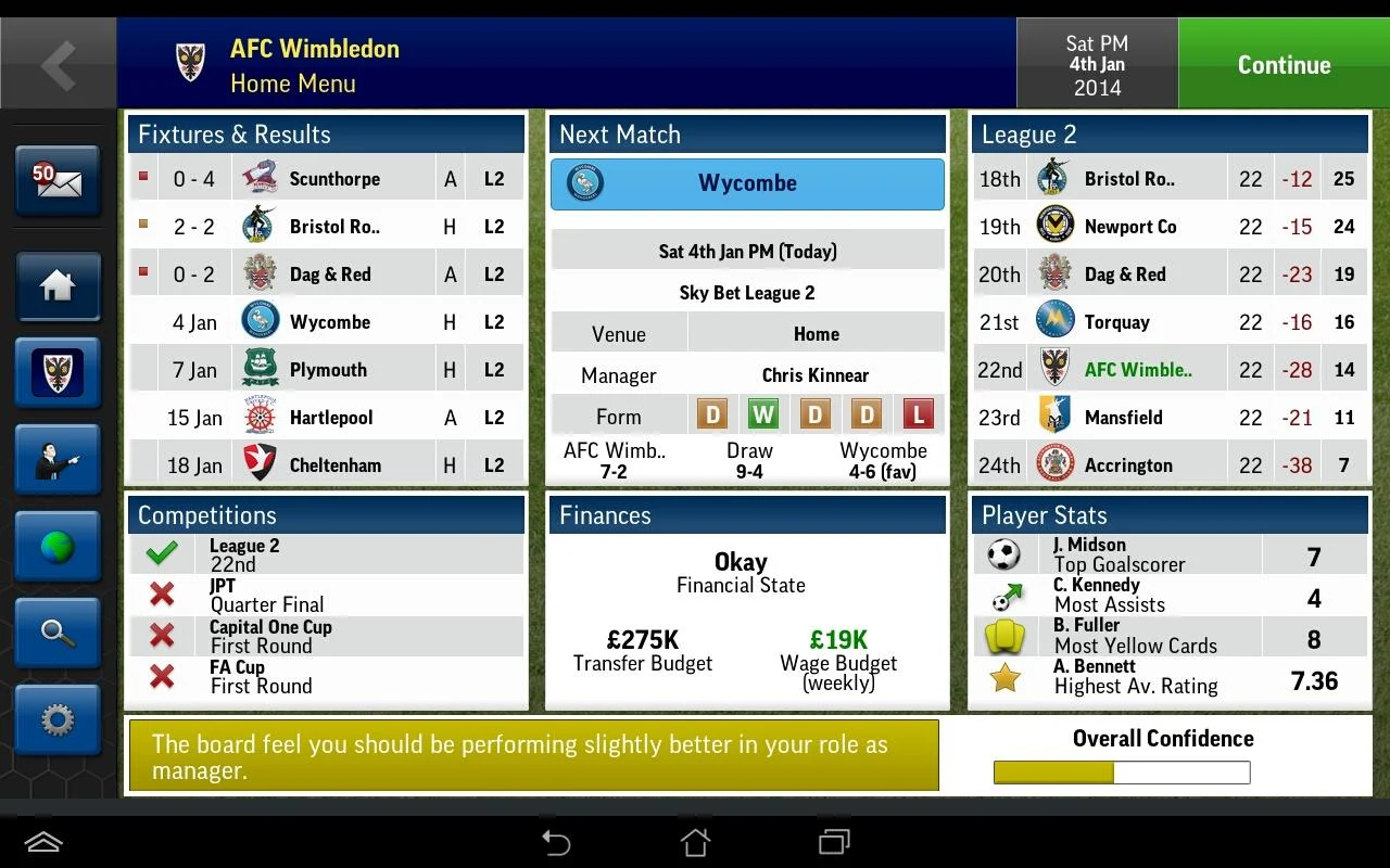 Football Manager Handheld 2015 - screenshot