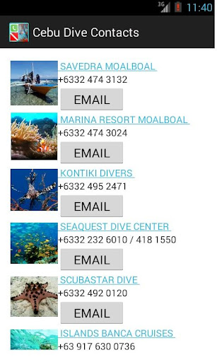 Cebu Dive Contacts