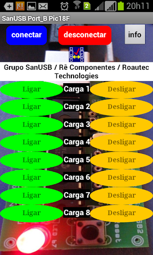 SanUSB Bluetooth 8 cargas