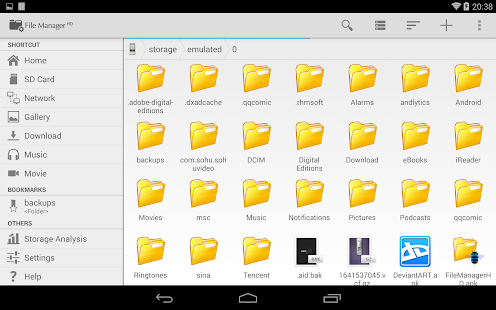 File Manager HD (Explorer) - screenshot thumbnail