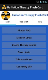 Radiation Therapy Flash Card