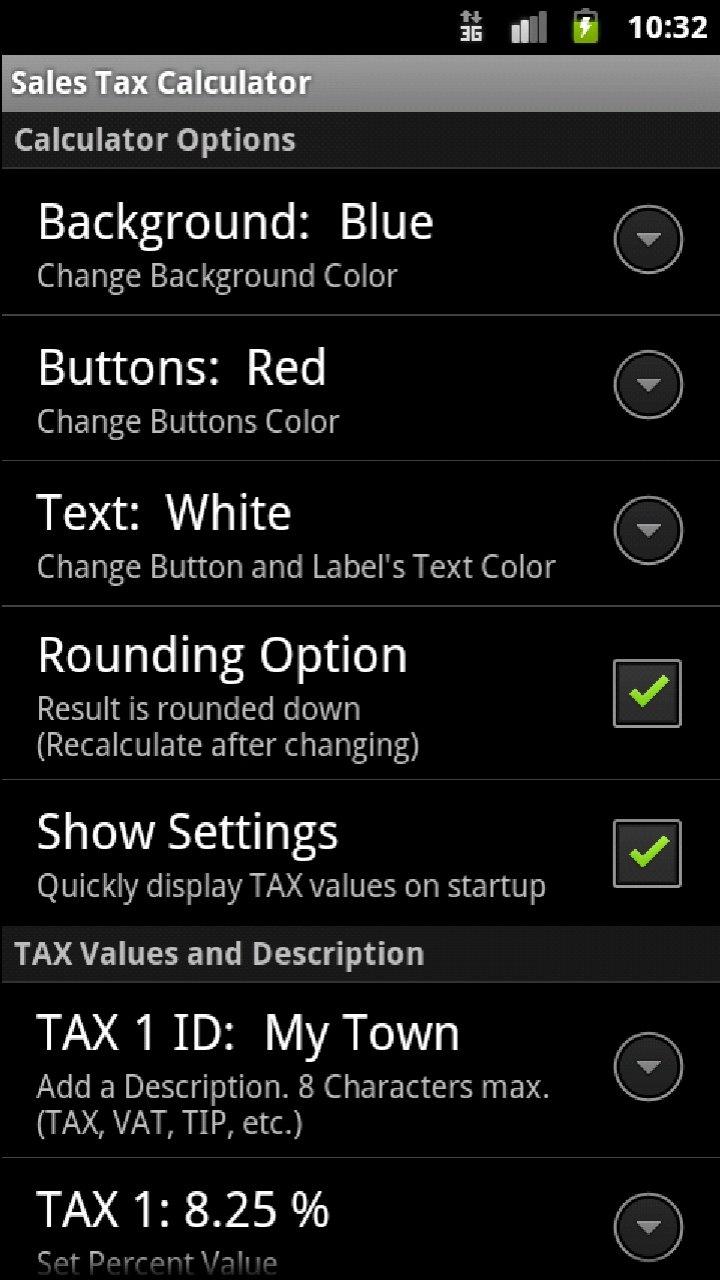 Sales Tax Discount Calculator Screen 3