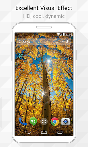 Autumn Poplar Live Wallpaper