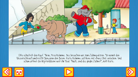 family hippopotamus free poster 2