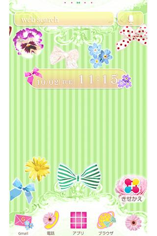 【免費個人化App】Flower&Ribbon for[+]HOMEきせかえ-APP點子