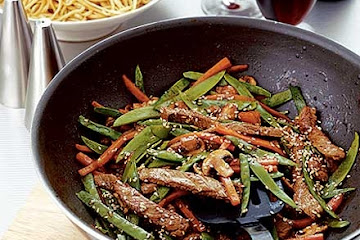 Stir-fried beef with hoisin sauce