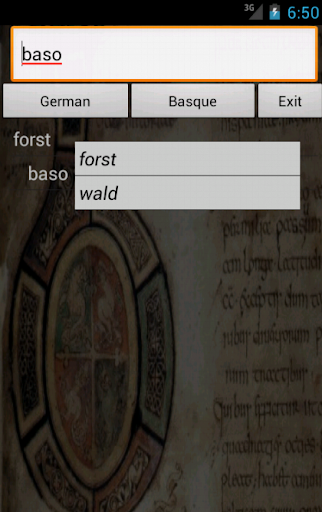 German Basque Dictionary