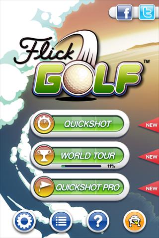 Flick Golf! Screen 1