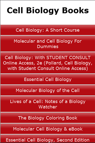 Cell Biology Books