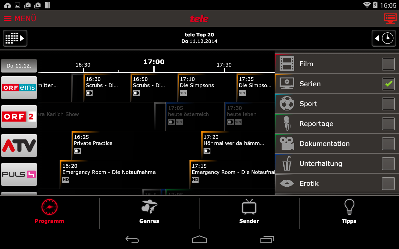 tele TV das Fernsehprogramm Android Apps on Google Play