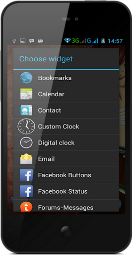 Clock Widget Customize