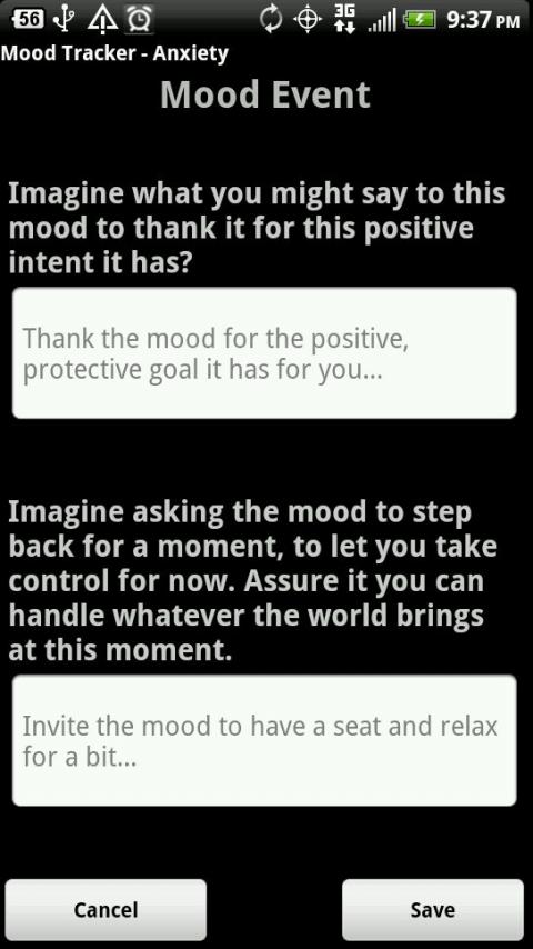 Mood Tracker - Anxiety Screen 3