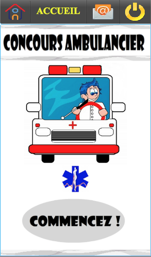 Android application QCM Concours Ambulancier screenshort