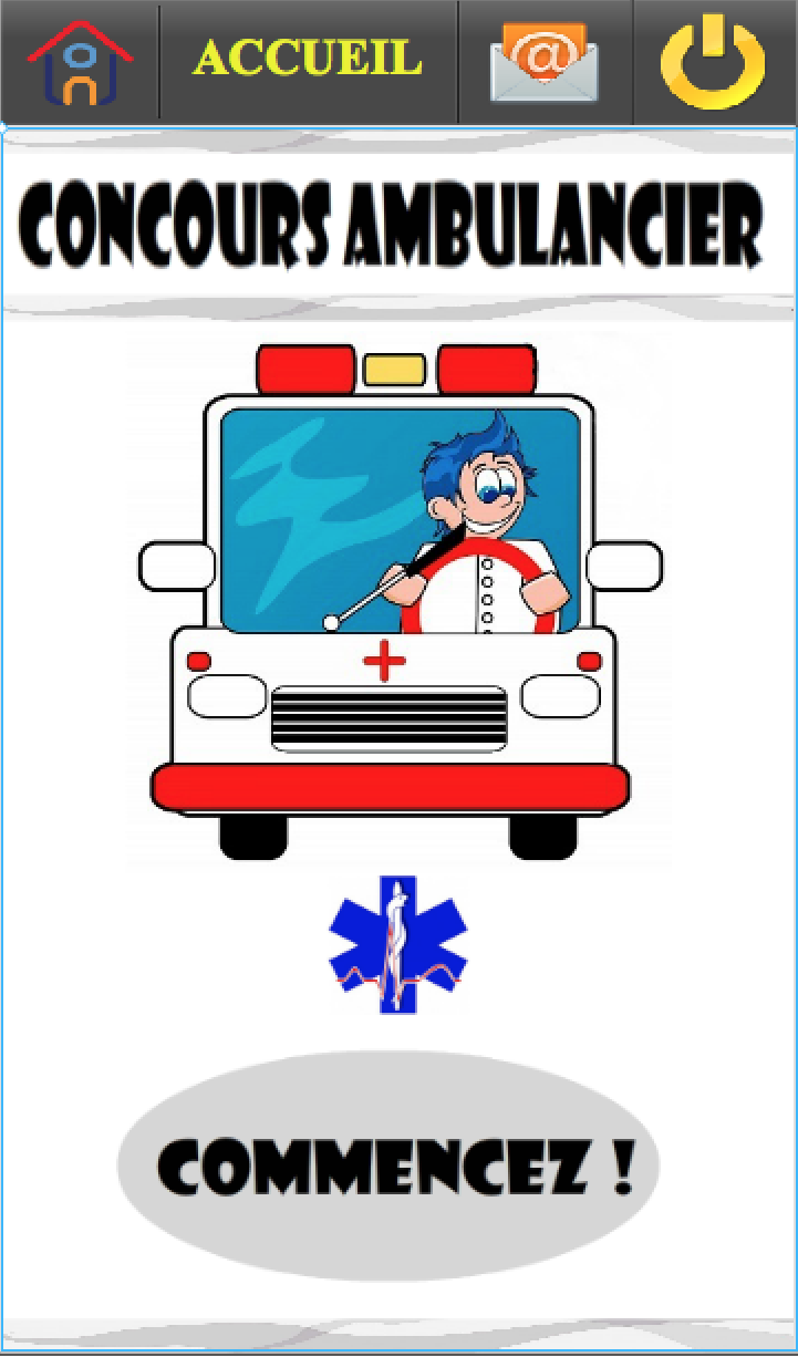 QCM Concours Ambulancier Screen 1