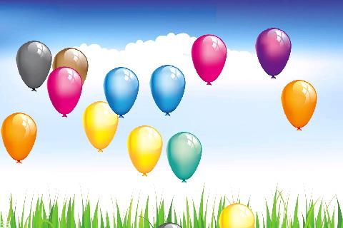 Funny balloons bang
