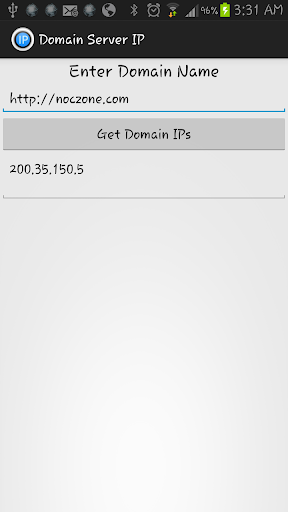 Domain Server IP