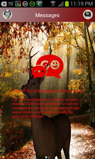 3D Autum Go SMS Pro Theme