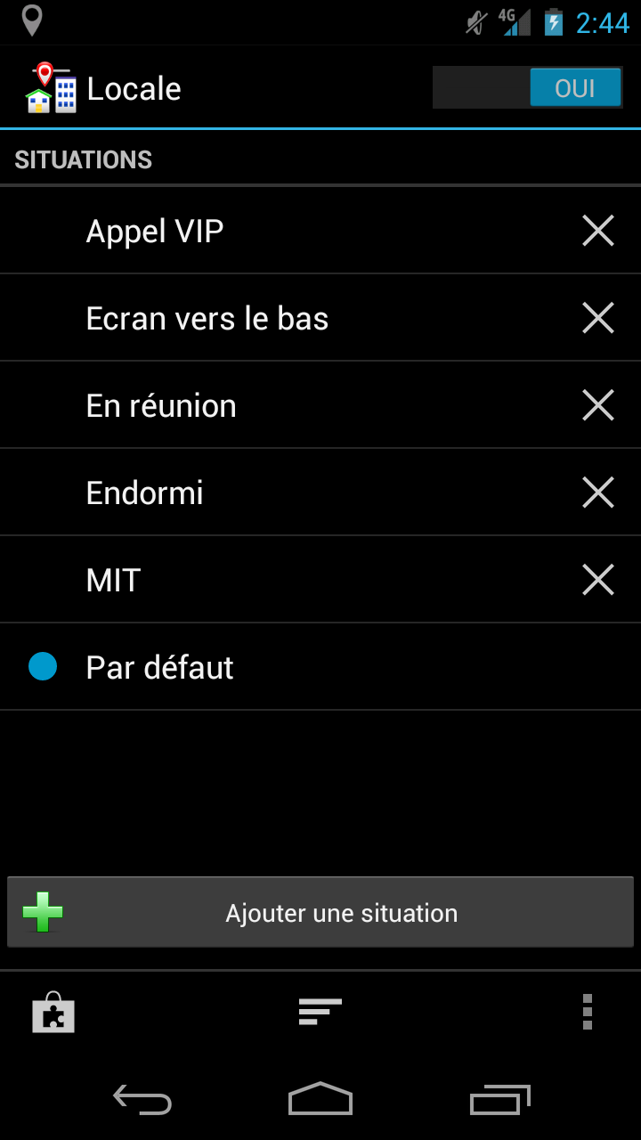 Android application Locale screenshort