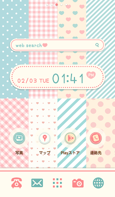 かわいいきせかえ壁紙 ピンクとミントの春色パステル Androidアプリ Applion