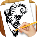 Learn To Draw Tattoo Tribal mobile app icon