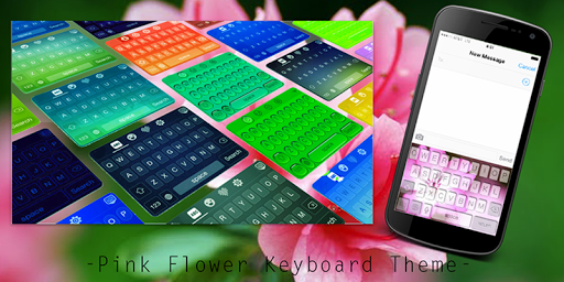 Pink Flower Keyboard Theme