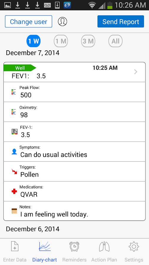    AsthmaMD- screenshot  