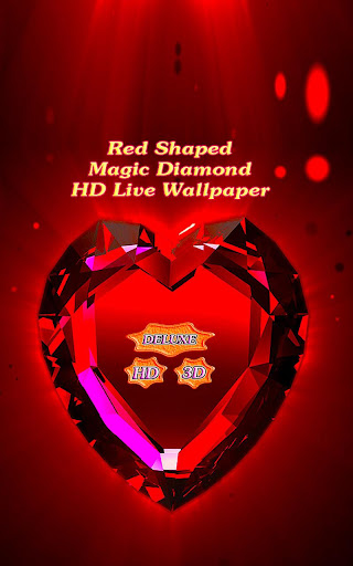 Red Shaped Magic Diamond Heart