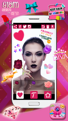 Glam Photo Stickers for Girls